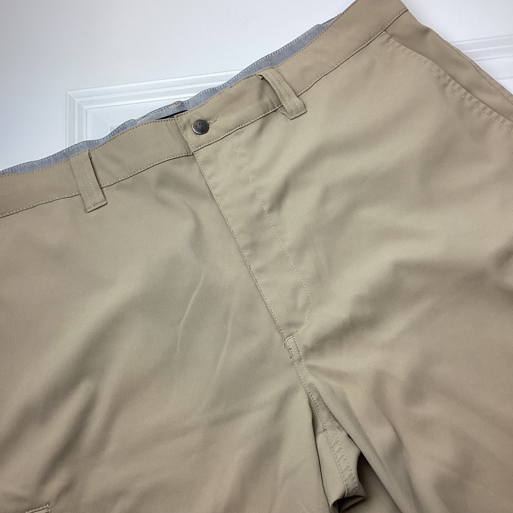Callaway Mens 38 Khaki Tan Optimum Performance Stretch Golf Shorts Flat Front